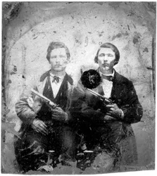 Jesse and Frank James, c. 1866-76